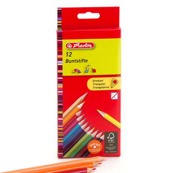 HERLITZ 10412021 SZÍNESCERUZA 3SZÖG 12-ES