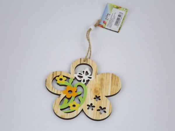 DEKOR FA VIRÁG AKASZTÓVAL 11,2X10,9CM HY-2912